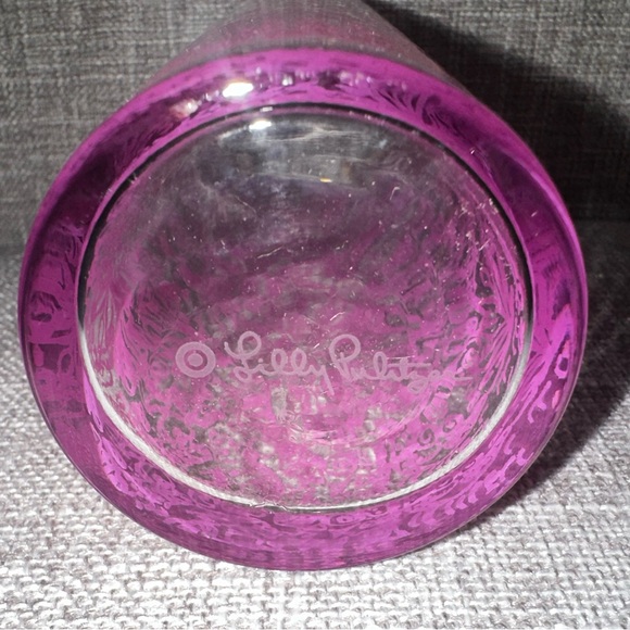 Lilly Pulitzer For Target Pink Tumbler Hi Ball Glasses - 12 Available Excellent - Picture 2 of 3